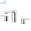 Aquacubic Watersense Lead-free Solid Brass 3 Hole Lavatory UPC Basin Faucet